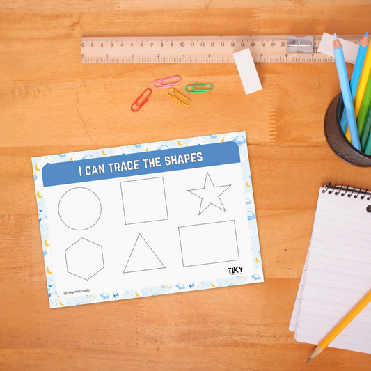 Tracing Shapes Worksheet Tiky Ink Studio Worksheet Tiky Ink Studio