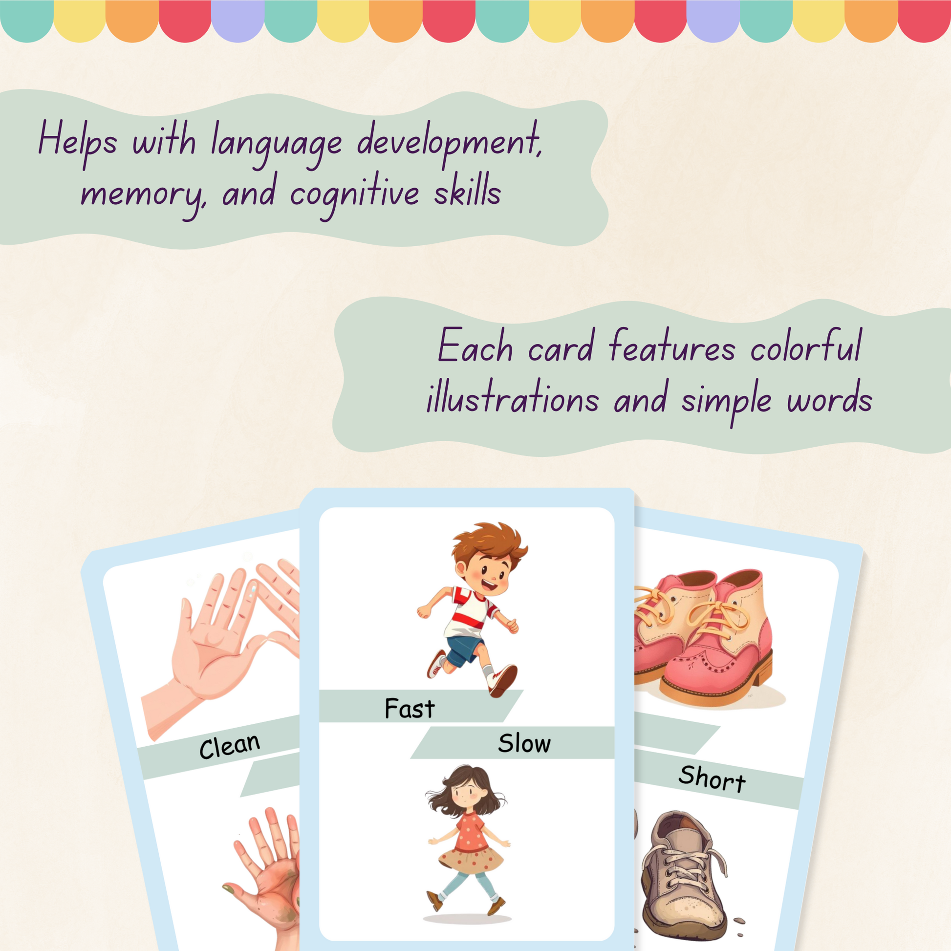 Opposites Flashcards Tiky Ink Studio Flashcards Tiky Ink Studio