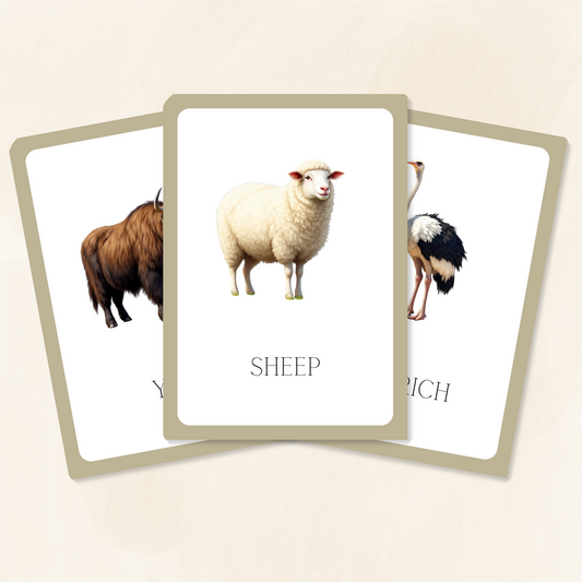 Farm Animals Flashcards Tiky Ink Studio Flashcards Tiky Ink Studio