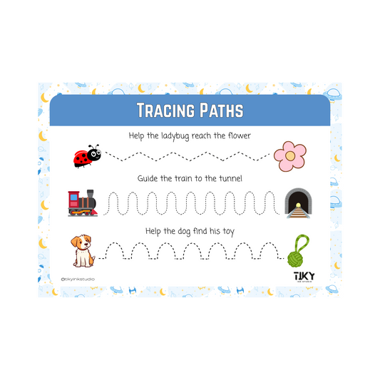 Tracing Paths Worksheet Tiky Ink Studio Worksheet Tiky Ink Studio