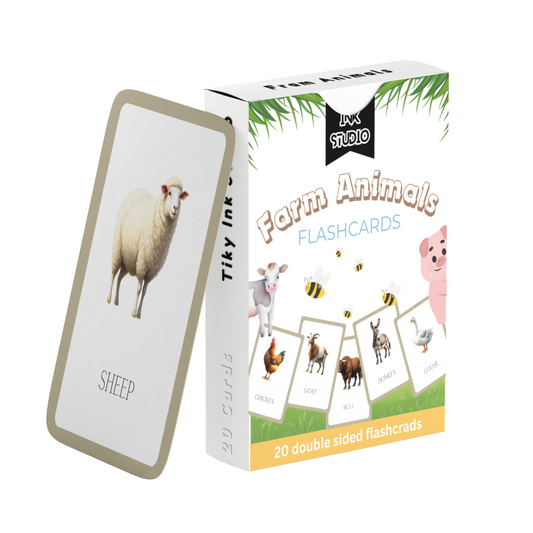 Farm Animals Flashcards Tiky Ink Studio Flashcards Tiky Ink Studio