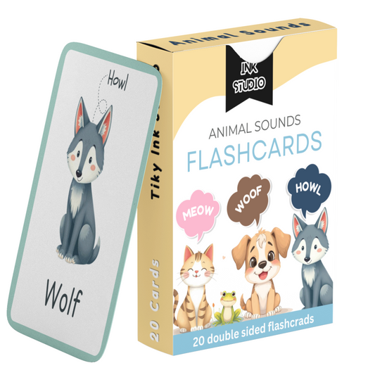 Animal Sounds Flashcards Tiky Ink Studio Flashcards Tiky Ink Studio