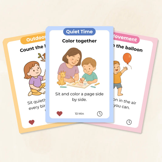 10 Minutes with Parent Activity Flashcards Tiky Ink Studio Flashcards Tiky Ink Studio