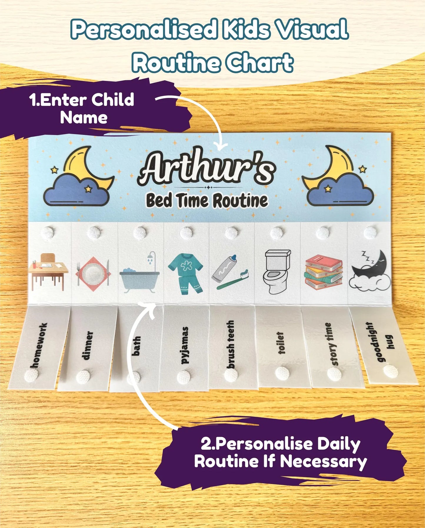 Morning & Evening Flip Routine Chart