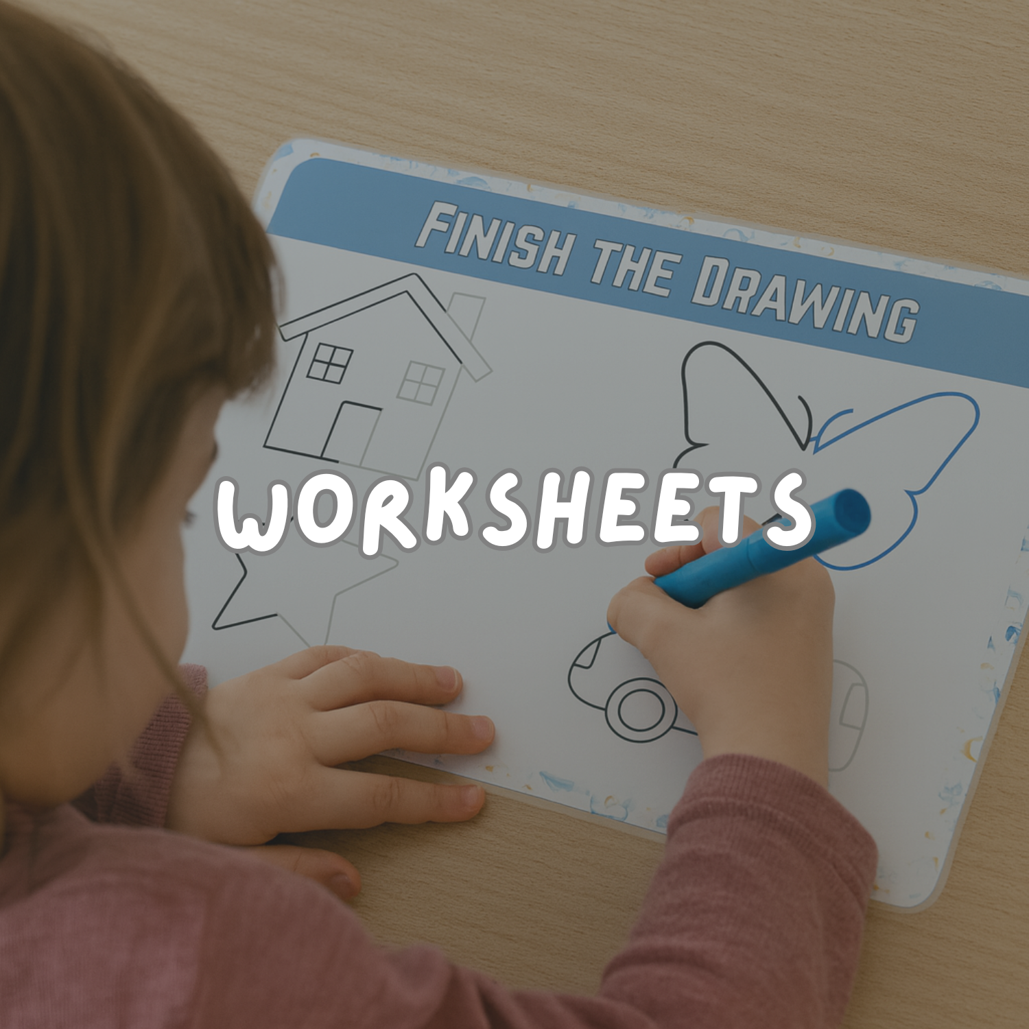 Reusable tracing worksheets for kids – laminated educational sheets for prewriting, letters, and numbers practice