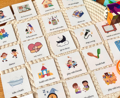 Daily Routine Cards Tiky Ink Studio Flashcards Tiky Ink Studio