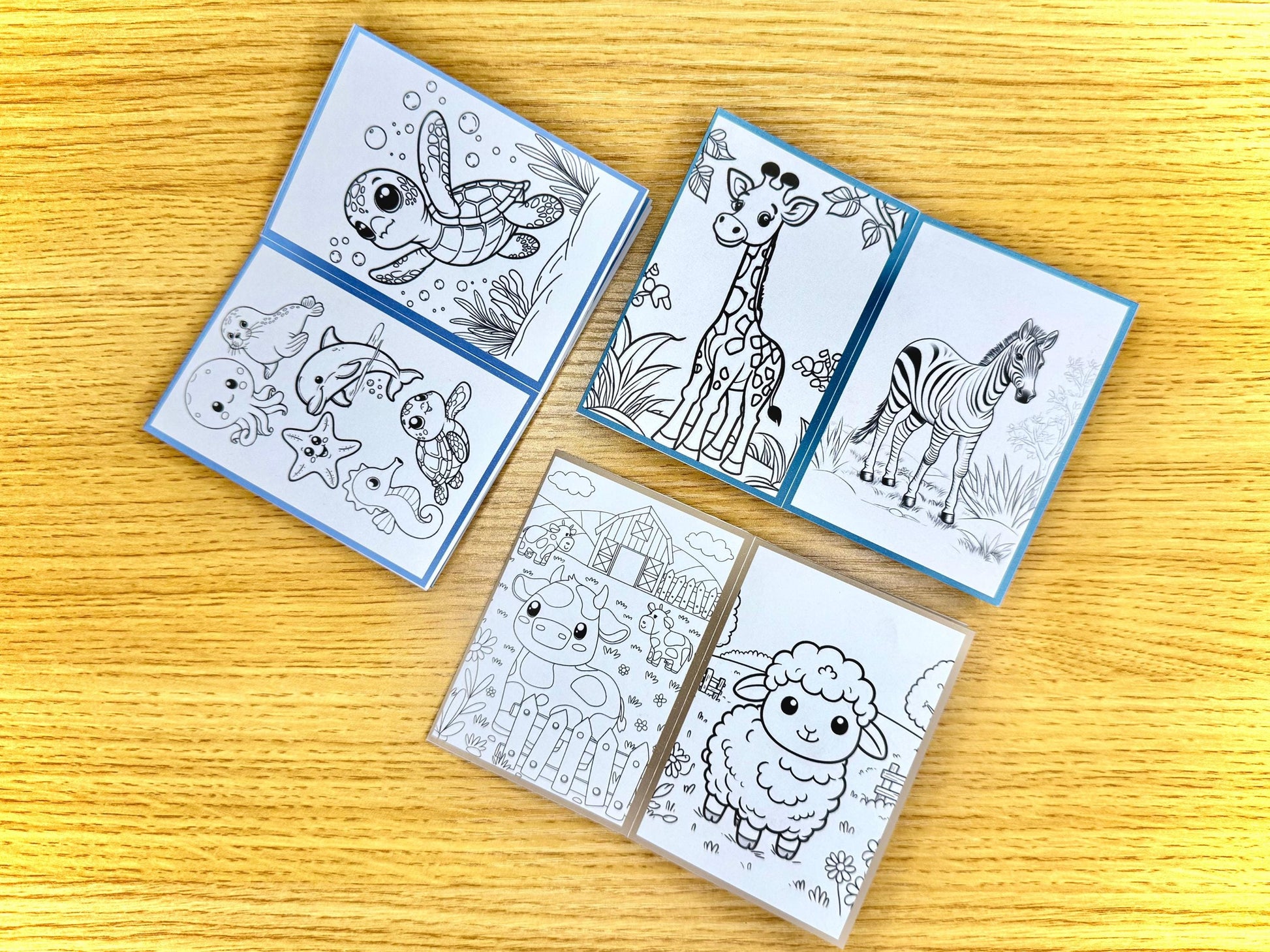 Mini Animal Colouring Books Tiky Ink Studio Colouring Books Tiky Ink Studio