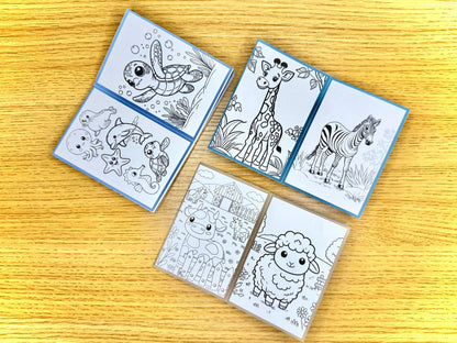 Mini Animal Colouring Books Tiky Ink Studio Colouring Books Tiky Ink Studio