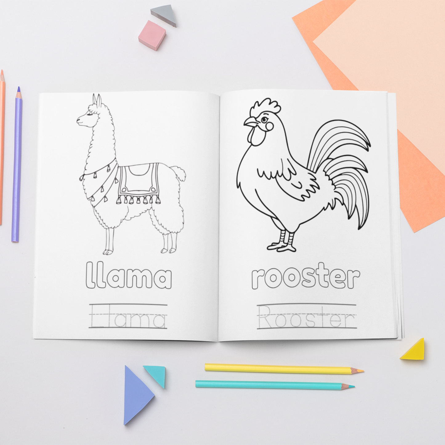 Farm Animals Colouring Book