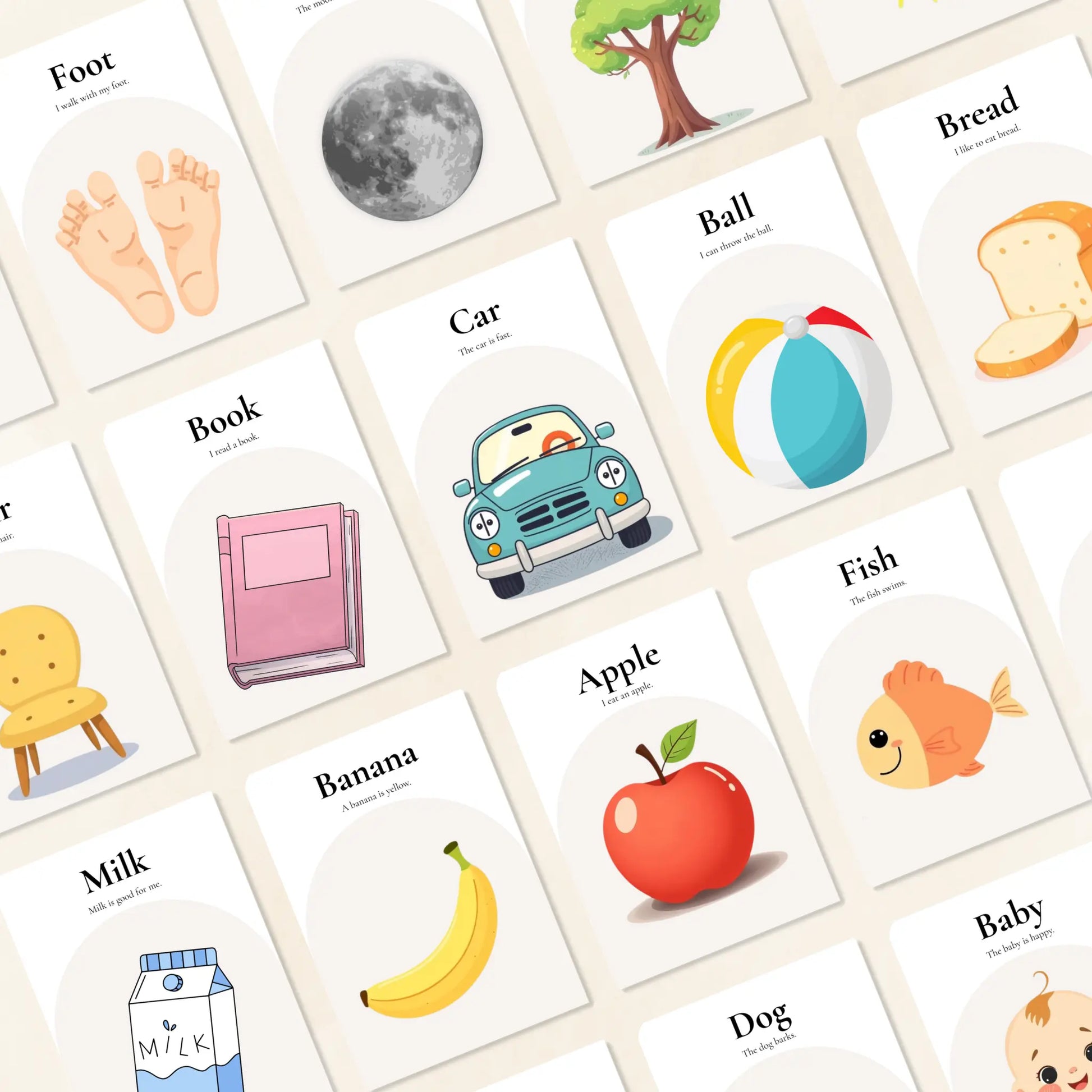 First Words Flashcards Tiky Ink Studio Flashcards Tiky Ink Studio