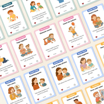 10 Minutes with Parent Activity Flashcards Tiky Ink Studio Flashcards Tiky Ink Studio