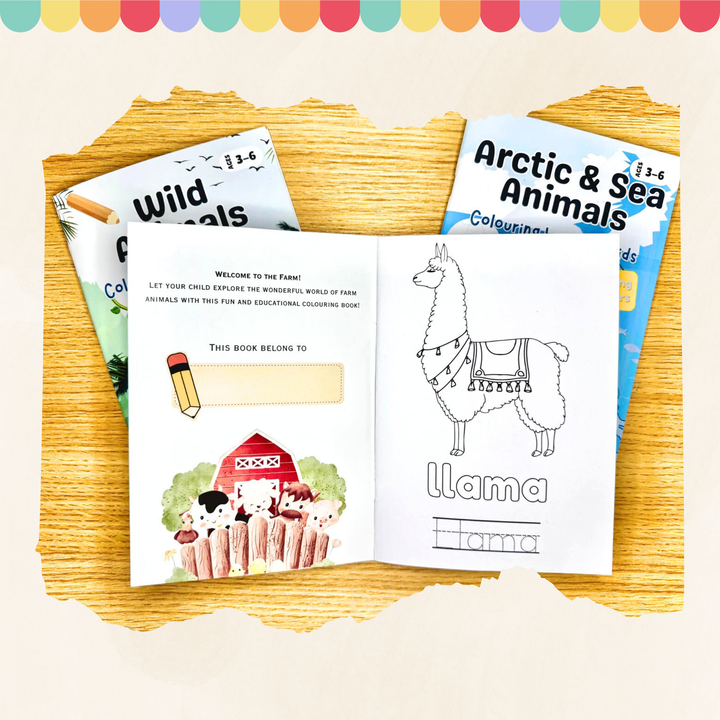 Farm Animals Colouring Book