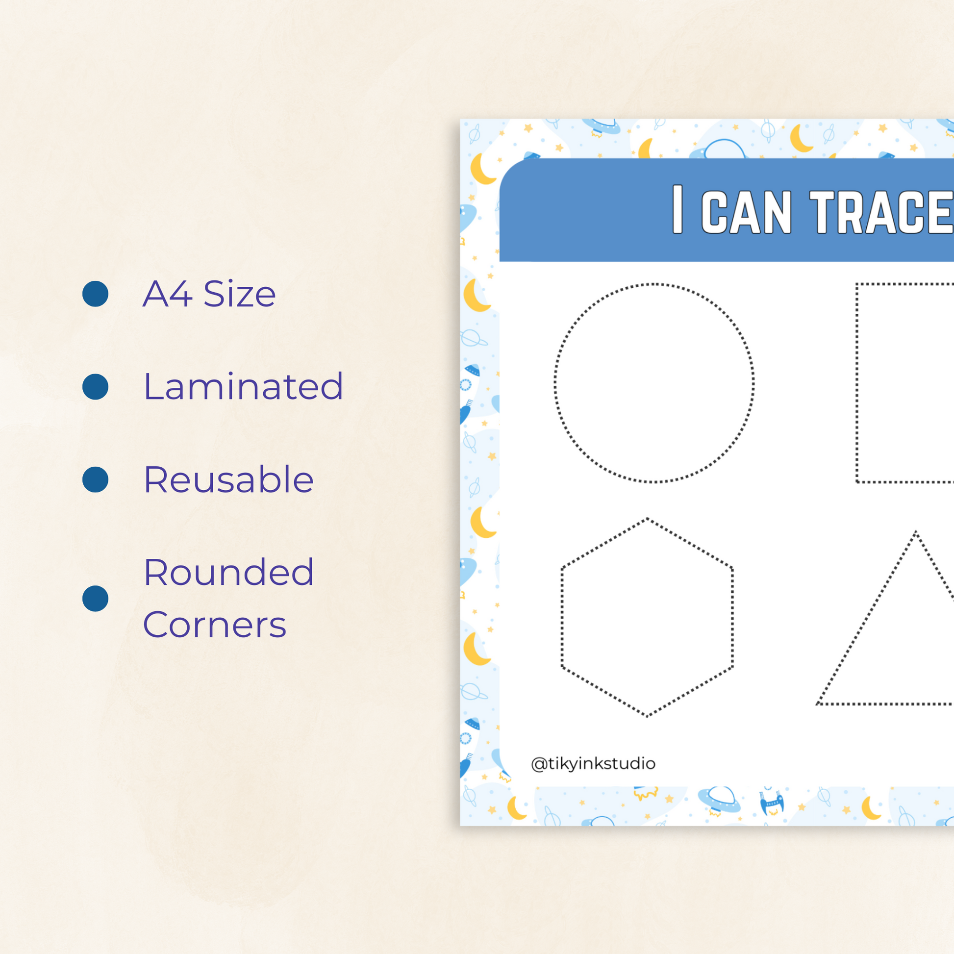 Tracing Shapes Worksheet Tiky Ink Studio Worksheet Tiky Ink Studio