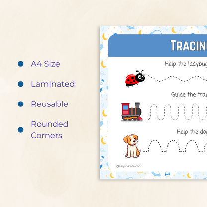 Tracing Paths Worksheet Tiky Ink Studio Worksheet Tiky Ink Studio