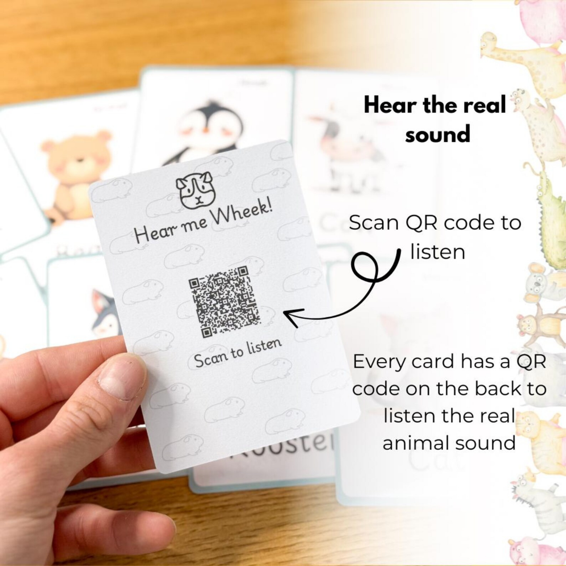 Animal Sounds Flashcards Tiky Ink Studio Flashcards Tiky Ink Studio