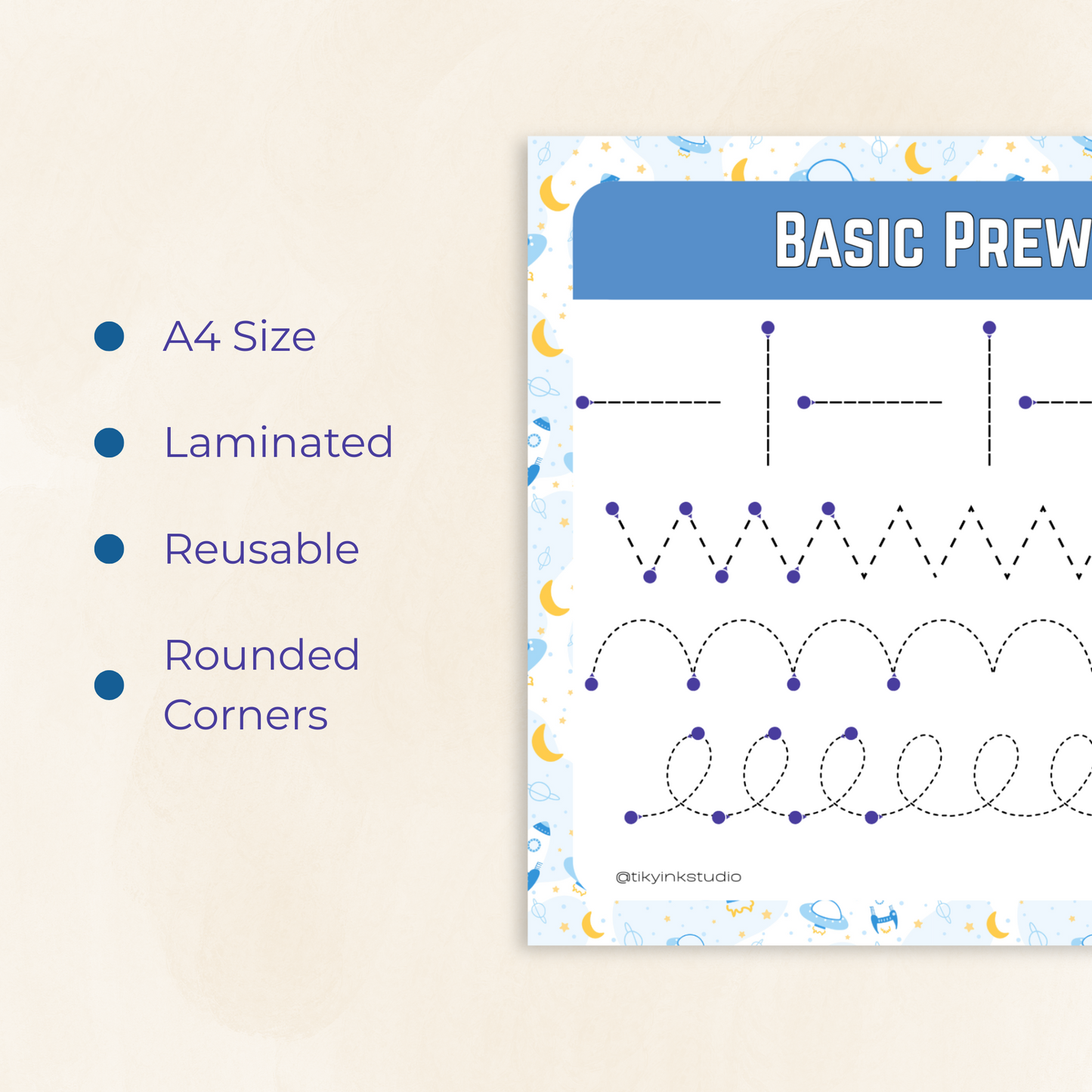 Prewriting Lines Worksheet Tiky Ink Studio Worksheet Tiky Ink Studio