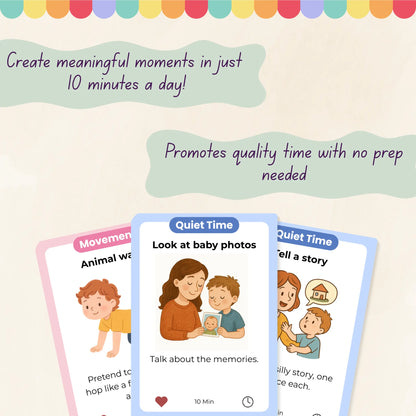 10 Minutes with Parent Activity Flashcards Tiky Ink Studio Flashcards Tiky Ink Studio