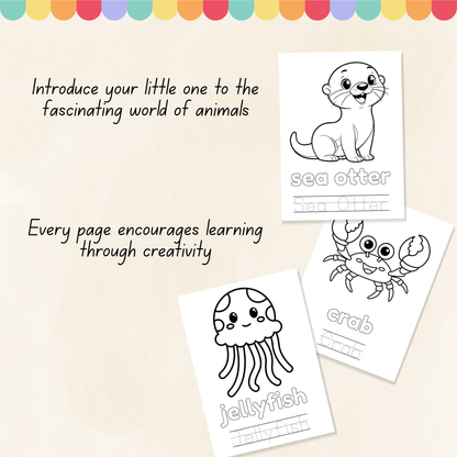 Arctic & Sea Animals Colouring Book