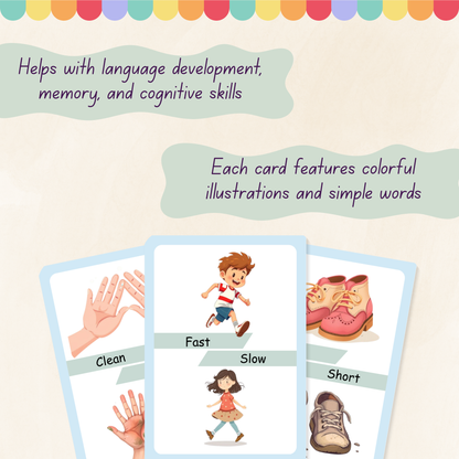 Opposites Flashcards Tiky Ink Studio Flashcards Tiky Ink Studio