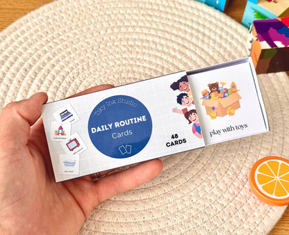 Daily Routine Cards Tiky Ink Studio Flashcards Tiky Ink Studio