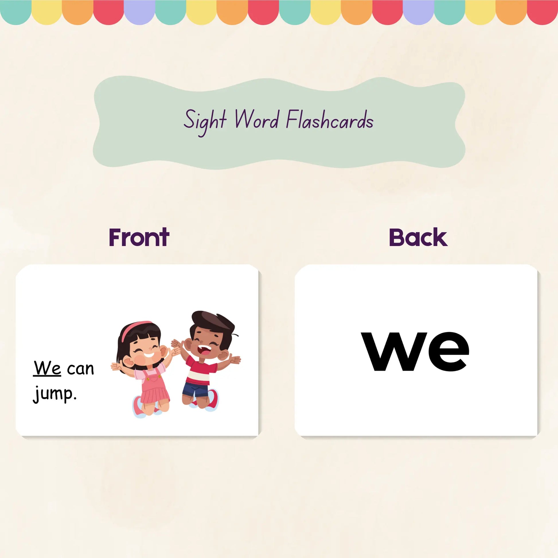 Sight Word Flashcards Tiky Ink Studio Flashcards Tiky Ink Studio