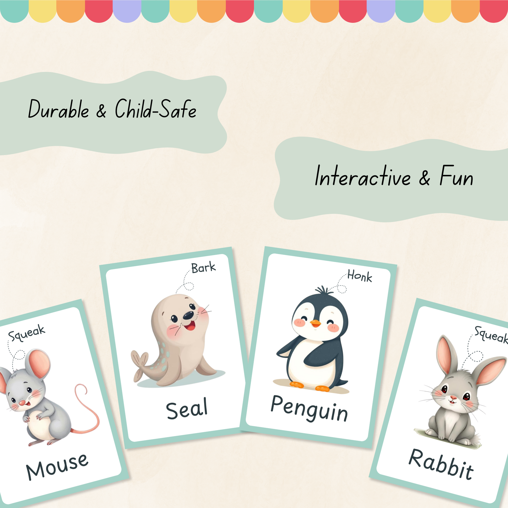Animal Sounds Flashcards Tiky Ink Studio Flashcards Tiky Ink Studio