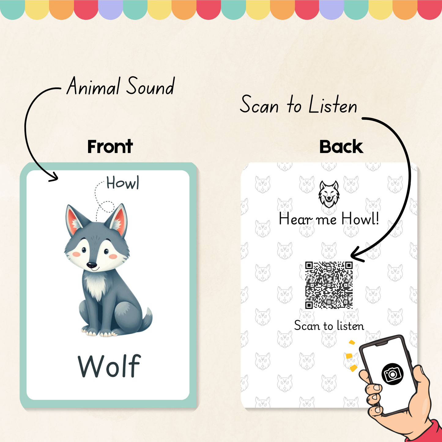 Animal Sounds Flashcards Tiky Ink Studio Flashcards Tiky Ink Studio
