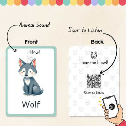 Animal Sounds Flashcards Tiky Ink Studio Flashcards Tiky Ink Studio