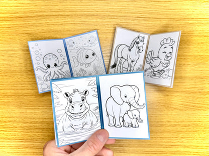 Mini Animal Colouring Books Tiky Ink Studio Colouring Books Tiky Ink Studio