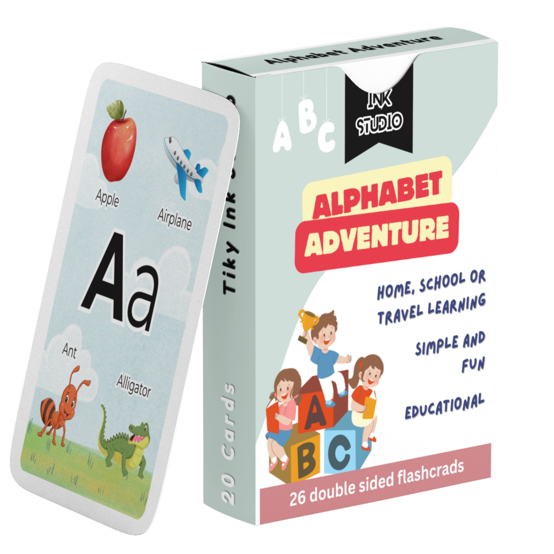 Alphabet Adventure Flashcards Tiky Ink Studio Flashcards Tiky Ink Studio