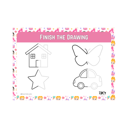 Finish the Drawing Worksheet Tiky Ink Studio Worksheet Tiky Ink Studio