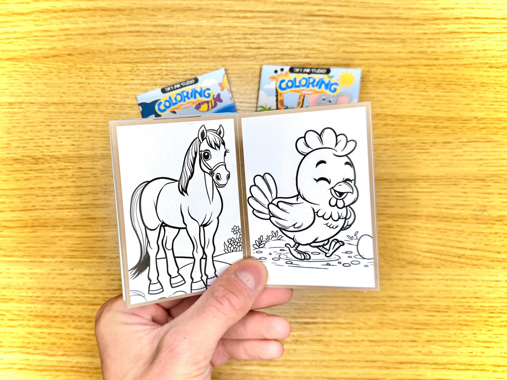 Mini Animal Colouring Books Tiky Ink Studio Colouring Books Tiky Ink Studio