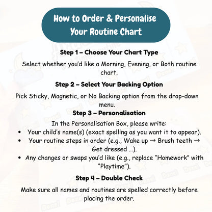 Morning & Evening Flip Routine Chart